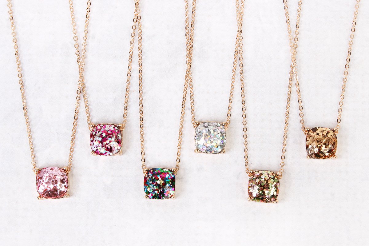 Rhinestone Glitter Necklace