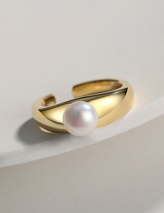 Freshwater Pearl Open Tail Ring