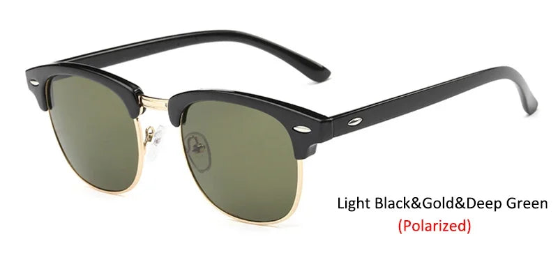 LeonLion  Polarized Semi-Rimless Sunglasses