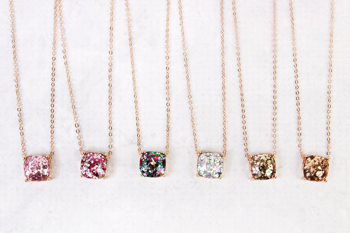 Rhinestone Glitter Necklace