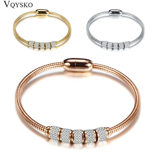 Woman Bracelet and Bangles With Magnetic Clasp Stainless Steel