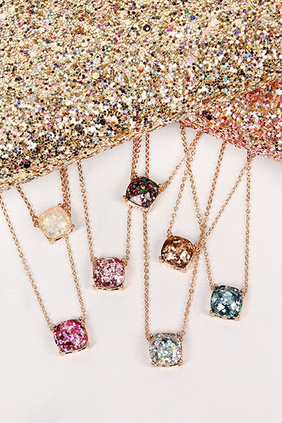 Rhinestone Glitter Necklace