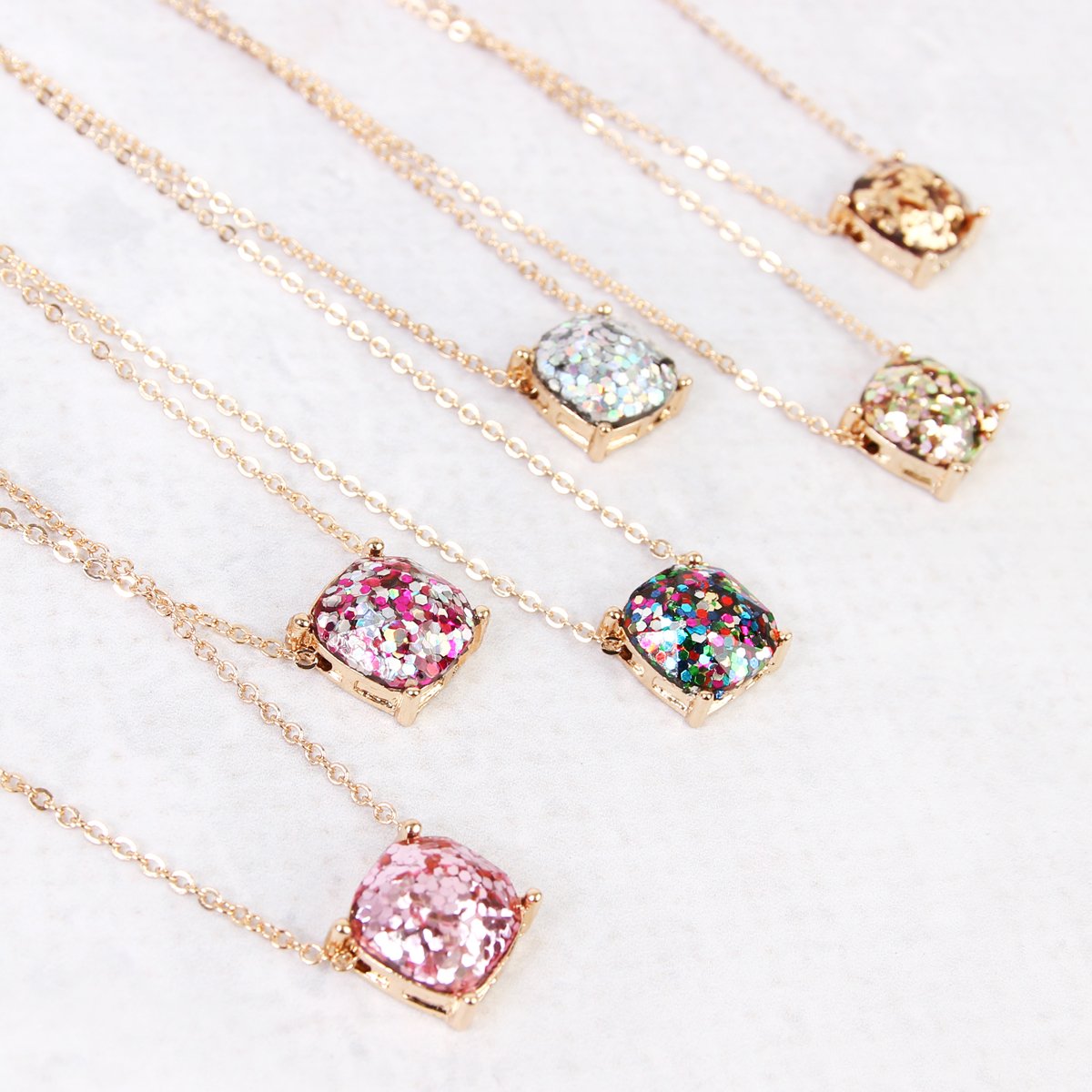 Rhinestone Glitter Necklace