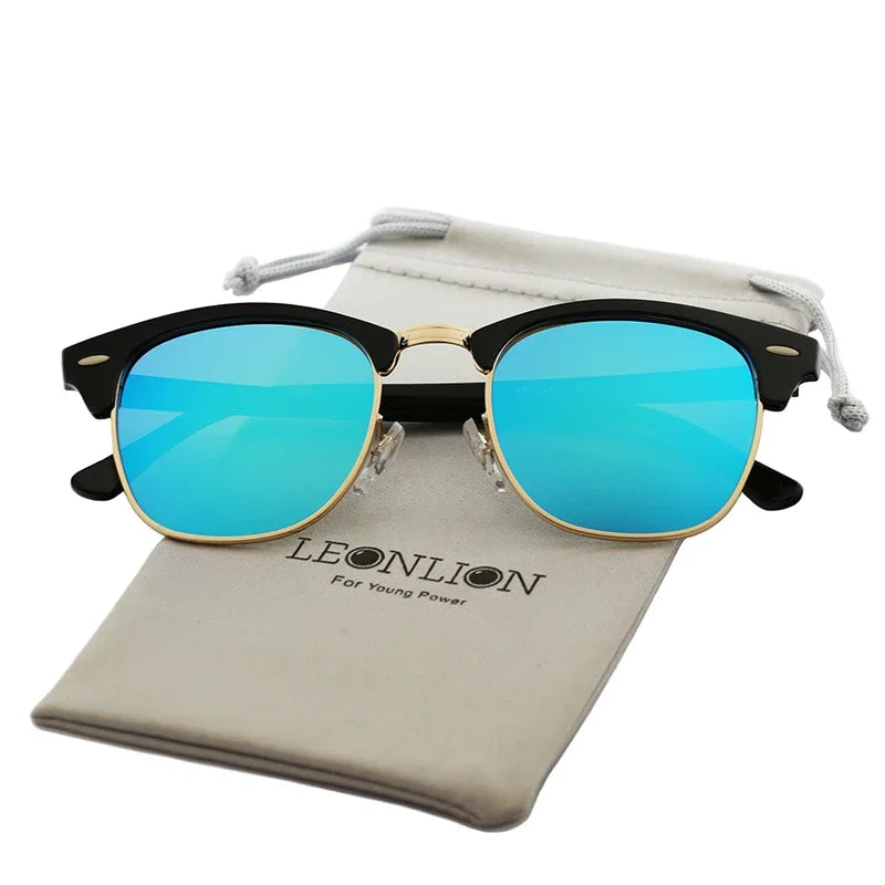 LeonLion  Polarized Semi-Rimless Sunglasses